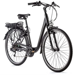 Leaderfox vélo Velo Electrique-VAE City Leader Fox 28'' Park 2022 Mixte Noir Mat 7v Moteur Roue AR bafang 36v 45nm Batterie 13ah (16, 5'' - h43cm - Taille s - pour Adulte de 158cm à 168cm)