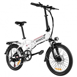 Vivi vélo VIVI 20" Vélo Électrique Pliable, Vélo Assistance Électrique / Vélo De Ville, 350W Vélo Électrique Adulte avec Batterie 8Ah Amovible, Shimano 7 Vitesses