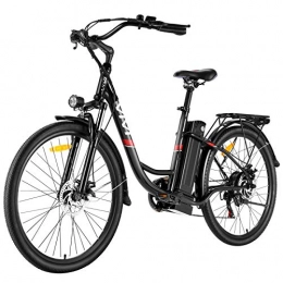 Vivi vélo VIVI Vélo Electrique 250W Vélo Electrique Adulte 26" Vélo Cruiser Electrique / Vélo de Ville Electrique avec Batterie Lithium-ION Amovible 8Ah, Shimano 7 Vitesses (Noir)
