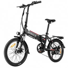 Vivi vélo Vivi Vélo électrique Pliant, 20" Velo Electrique 250W Ebike, E-Bike pour Adultes avec Batterie Lithium-ION 36V 8Ah Amovible, Shimano Dérailleur a 7 Vitesses