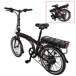 CM67 vélo Vlo lectrique Pliable, 20' 36V 250W 10Ah Amovible au Lithium-ION Vélos de Route Unisexe pour Adulte