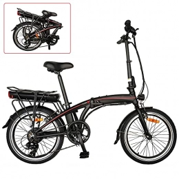 CM67 vélo Vlo lectrique Pliable, Jusqu' 25km / h Vitesse Rglable 7 E-Bike 250W / 36V Rechargeable Batterie Li-ION Vélos de Route pour Adolescent et Adultes