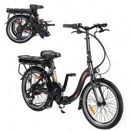 CM67 vélo Vlo lectrique Pliable, Trottinette lectrique 20 Pouces 250W 36V 10Ah(50-55km) Vélos pliants Pliable Unisexe pour