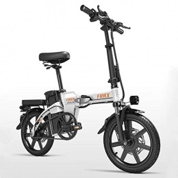 KT Mall vélo Vlo lectrique Pliant lectrique VTT Amovible 48V 8Ah Au Lithium-ION (48V / 250W 8Ah) Capacit De Charge 150 Kg, Blanc