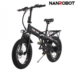 Unbekannt vélo Vlo lectrique se pliant 500W Ebikes pour des adultes 20 pouces de gros pneu bicyclette lectrique pliable avec l'acclrateur 48V 10.4Ah batterie au lithium Aide de pdale adapte pour la neige de Mountain Beach