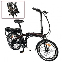 CM67 vélo Vlo pliants Sport Alliage, 20' VTT lectrique 250W Vlo lectrique Adulte Vélos pliants Unisexe pour Adulte