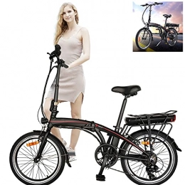 CM67 vélo Vlo pliants Sport Alliage, Trottinette lectrique 20 Pouces 250W 36V 10Ah(50-55km) Vélos pliants pour Adolescent et Adultes