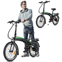 CM67 vélo Vlo pliants électriques, Vélos de Ville avec Batterie Amovible 36V / 7.5Ah 7 Vitesses Pliable Unisexe pour