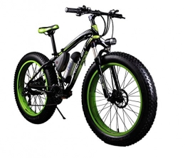 RICH BIT vélo Vlos lectriques homme mountain bike VTT ebike Adulte Cruiser Fat Vlo RT012 350 W * 36 V * 10.4ah Fat Pneu 26''* 4.0'' Pouce 21speed Shimano Dearilleur Lithium-ion batterie Vert