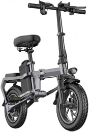 RDJM vélo Vtt electrique, Vélos électriques pliants for adultes en alliage d'aluminium 14In Ville E-vélo avec 48V amovible de grande capacité de la batterie Lithium-Ion Sans chaîne légère Mini bicyclette électr