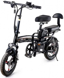 RDJM vélo Vtt electrique, Électrique pliant vélo Fat Tire Smart City Vélo de montagne for adultes Booster, 400W en alliage d'aluminium de vélos avec 3 modes Équitation Hauteur ajustable portable avec LED avant