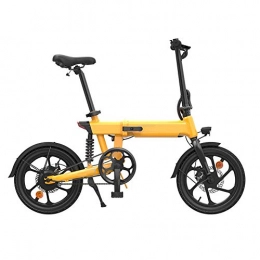 GUOJIN vélo Vélo De Montagne Électrique 16" E-Bike VTT Pliant avec Batterie Lithium-ION À Grande Capacité (36V 250W), Vitesse Maximale 25Km / H, Jaune