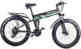 Fangfang vélo Vélo de montagne électrique, Vélo électrique de pneu 26 pouces de graisse pour adultes neige / montagne / plage ebike, moteur 1000W, 21 vitesses de la neige de la plage en e-vélo avec siège arrière , B