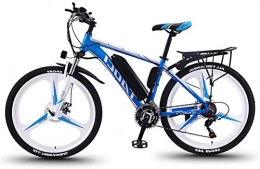 WJSWD vélo Vélo de neige électrique, Vélo de montagne électrique de 26 '' avec un équipement de 30 vitesses et trois modes de travail, Vélo à vélos E-Vélo à vélo adulte avec 350W Moteur pour les déplacements de