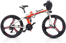 WJSWD vélo Vélo de neige électrique, Vélo de montagne électrique pliable, 48V vélo eletric pour adultes pliant vélos de graisse vélo de pneu de pneu amovible Lithium-ion batterie E-Bikes à vélos électriques Croi