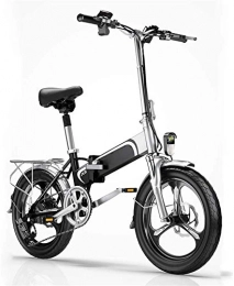WJSWD vélo Vélo de neige électrique, Vélo électrique, pliant souple Queue adulte vélo, 36V400W / 10Ah Batterie au lithium, Téléphone mobile USB Charging / avant et arrière à LED Lumières, ville de vélos Croisièr