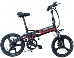 HCMNME vélo Vélo durable de haute qualité, Vélos électriques, vélos pliants Vélo électrique 350W 10Ah Chargeur de batterie 48V for adultes et adolescents ou mécanisme d'absorption de choc extérieur de sport Cadre