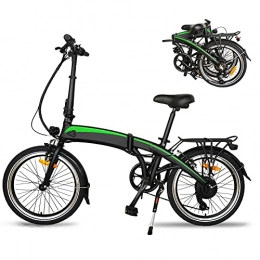 CM67 vélo Vélo Electrique Pliable, Batterie Lithium-ION 36V / 7.5Ah Amovible, Vélo électrique de Ville, Autonomie jusqu'à 50-55km, Capacité de Charge 120KG, Adulte Unisexe