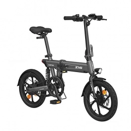 GUOJIN vélo Vélo Électrique 12" City E-Bike Adulte Pliant, Puissant Moteur 250W, Vitesse Jusqu'à 25 Km / H, 15Km La Longue Portée, 36V 10Ah Batterie Lithium Rechargeable (Gris)