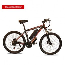 AMGJ vélo Vélo Électrique 26 Pouces, Moteur sans Brosse 350 / 480W Vélos Électriques 36V / 48V Vitesse Maximale 40 km / h Vélo de Route Adulte Unisexe, Rouge, 36V10AH 500W