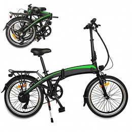 CM67 vélo Vélo Électrique Adulte, 250W 20 inch Commuter E-Bike Hidden 7.5AH Lithium-ION Battery Removable, Ecran LED à Multifonction, Capacité de Charge 120KG, Adulte Unisexe
