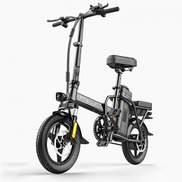 DODOBD vélo Vélo Électrique de Ville 14 Pouces 350W Vélos électriques pour Adultes Vitesse Maximale 20 Km / H Trois Modes de Conduite Cadre en Alliage d'acier à Haute Teneur en Carbone