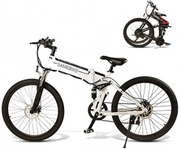 RDJM vélo Vélo Électrique en Montagne 28" électrique Trekking / Touring vélo for adultes, 21 VITESSES vélo électrique avec 10.4Ah / 48V amovible au lithium-ion rechargeable, Suspension avant, Freins à disque do
