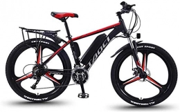 RDJM vélo Vélo Électrique en Montagne Fat Tire électrique VTT for Adultes, léger en Alliage de magnésium eBikes Vélos Tout Terrain 350W 36V 8AH Commute Ebike for Hommes, 26 Pouces Roues (Color : Red)