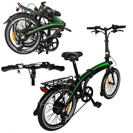 CM67 vélo Vélo Électrique Pliable Vélo Pliant Adulte Vélo Pliant Adulte équipé d'une Batterie 36V / 7.5AH Pneus 20 Pouces pour vélos de Ville électriques Convient aux Hommes et aux Femmes Adultes