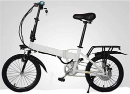 HCMNME vélo Vélo électrique Commute Ebike, 300W 18 pouces Adultes Pliant Vélo électrique avec système de contrôle à distance et siège arrière 48V Batterie amovible Frein à disque arrière Unisexe Lithium Battery B