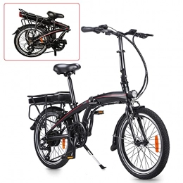 CM67 vélo Vélo électrique léger, Trottinette lectrique 20 Pouces 250W 36V 10Ah(50-55km) Vélos électriques Unisexe pour Adulte