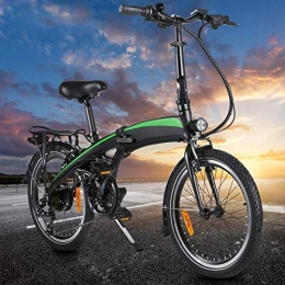 CM67 vélo Vélo électrique léger, Vélos pliants Jusqu' 25km / h Vitesse Rglable 7 E-Bike 250W / 36V Rechargeable Batterie Li-ION pour Adolescent et Adultes