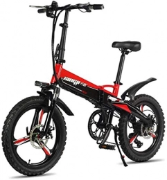 Lamyanran vélo Vélo électrique Pliable Adulte Pliable montagne Vélos 48V 250W adultes en alliage d'aluminium 7 vitesses électrique Vélos Double Shock Absorber Bikes avec 20 pouces pneus, disque de frein et la pleine