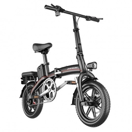 Lamyanran vélo Vélo électrique Pliable Adulte Portable Facile à ranger, 14" Vélo électrique / Commute Ebike avec conversion de fréquence à grande vitesse du moteur, 48V 8Ah batterie Vélos électriques ( Size : 40km )