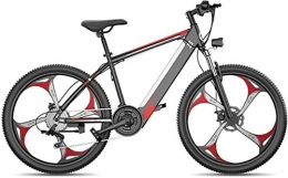 HCMNME Vélos électriques Vélo électrique Pliable, Vélo de neige électrique, vélo électrique 26 pouces de gros pneu Néguier Vélo Vélos Vélos à double disque pour hommes Alliage d'aluminium pour adultes et adolescents, pour spo