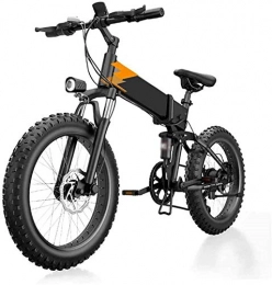 HCMNME Vélos électriques Vélo électrique Pliable, Vélo de neige électrique, vélos électriques de 20 pouces montagne, vélo de pneu gras 48V Batterie au lithium 7 vélos SPECTEURS SPORTS BATTERIE DE LITHIUM PROCHE DE BATTERIE DE