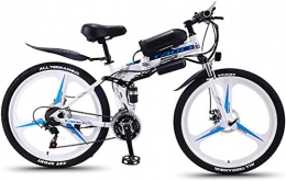 HCMNME vélo Vélo électrique Pliable, Vélo de neige électrique, vélos électriques pour adulte, 26 '' MTB pliable Ebikes pour hommes Femmes Mesdames, 36V 350W 13Ah 13Ah Batterie de lithium-ion amovible Ebike, pour