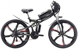 HCMNME Vélos électriques Vélo électrique Pliable, Vélo à vélo de neige électrique, vélo de montagne électrique de 26 '', vélo électrique avec batterie de lithium-ion 48V 8Ah / 13Ah / 20Ah, suspension pleine de qualité supérie