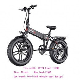 WXJWPZ vélo Vélo électrique Pliant 48V12.5A Batterie Au Lithium 20 * 4.0 Pouces en Aluminium Vélo électrique Pliant 500 W, Black