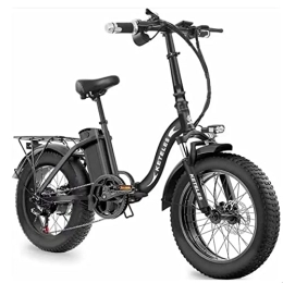 Kinsella vélo Vélo électrique Pliant KF9, vélo électrique à Batterie au Lithium 48V 18A, Gros Pneu 20 Pouces 4.0, Shimano 7 Vitesses, Tout Terrain, vélo électrique de Ville pour Hommes et Femmes