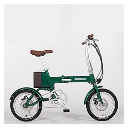 paritariny vélo Vélo électrique Ville Freedom Casual Retro Petite Batterie au Lithium électrique Energie et Confort par paritaire (Color : Retro Green)
