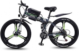 HCMNME Vélos électriques Vélo électrique Vélo de montagne électrique, vélo hybride de 26 pouces pliant / (36v8ah) 21 vitesses 5 vitesses Système d'alimentation mécanique freins à disque mécanique, absorption des chocs à la fo