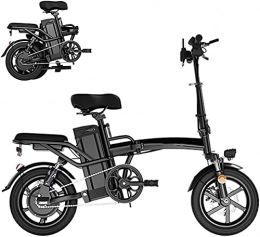 CASTOR vélo Vélo électrique Vélos, vélo électrique pliant, vélo de banlieue de ville de 400W, vélo électrique de 14 pouces avec écran LCD, batterie au lithium amovible de 48V, vélo à suspension complète pour tous