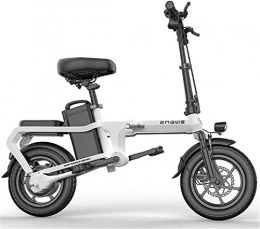 HCMNME vélo Vélo électrique Vélos électriques pliants avec 350W 18V 14 pouces, 6-15Ah Batterie lithium-ion à vélo E-vélo pour vélo en plein air Travel Travel Sortir et traparler la batterie au lithium Battery Cru