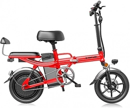 CASTOR vélo Vélo électrique Vélos électriques rapides pour adultes pliants légers vélo compact pour la camaradon et les loisirs roues de 14 pouces, suspension arrière, assistance à pédale Bicyclette unisexe, 350W
