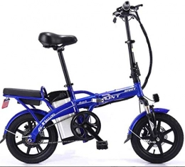 Erik Xian vélo Vélo électrique électrique VTT Plats à emporter sans conducteur pliant en acier au carbone vélo électrique au lithium de batterie de voiture électrique Double Adulte Vélo, Bleu, 25A pour les sentiers