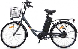Erik Xian vélo Vélo électrique électrique VTT Vélos électriques for adultes, 24 pouces vélo électrique 250W 36V 10Ah amovible Batterie au lithium vélo de ville Convient for 155-185cm personnes avec panier pour les s