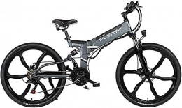 Erik Xian vélo Vélo électrique électrique VTT Vélos électriques for adultes 26" pliant vélo électrique 3-Mode 21-vitesse Montagne Ebike avec 350W Moteur et compteur LCD pliant E-Bike MAX 24Mph PORTEUR 300lb Facile à