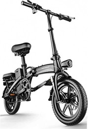 Erik Xian vélo Vélo électrique électrique VTT Vélos électriques rapides for adultes portable facile à ranger dans Caravan, autocaravane, 14" Vélo électrique / Commute ebike, 48V Lithium-ion rechargeable et silencieu