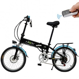 HAOYF vélo Vélos Électriques pour Adultes, Vélo Pliant 3 Modes 7 / 9AH 300W 48V 18 Pouces avec Écran LCD Convient pour Hommes Femmes Adolescents City Urban Trajets, Noir, 60KM